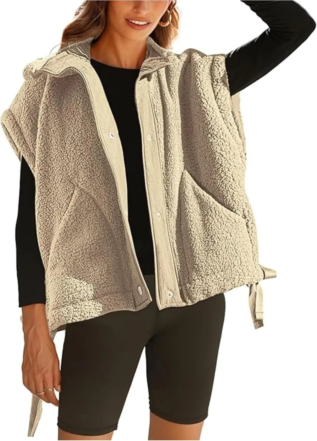Amélie | Women's Sleeveless Jacket — Warmth & Casual Style