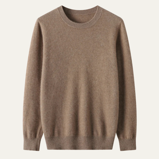 Warm Mens Merino Wool Crew Neck Sweater - Nocini