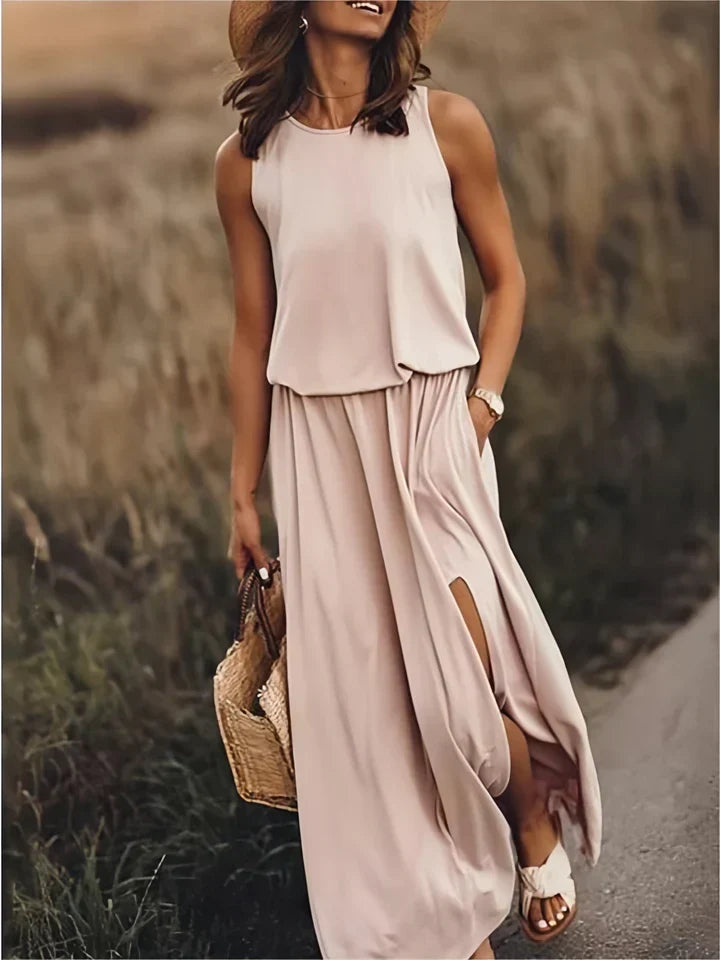 Women's simple maxi dress, Florentine style