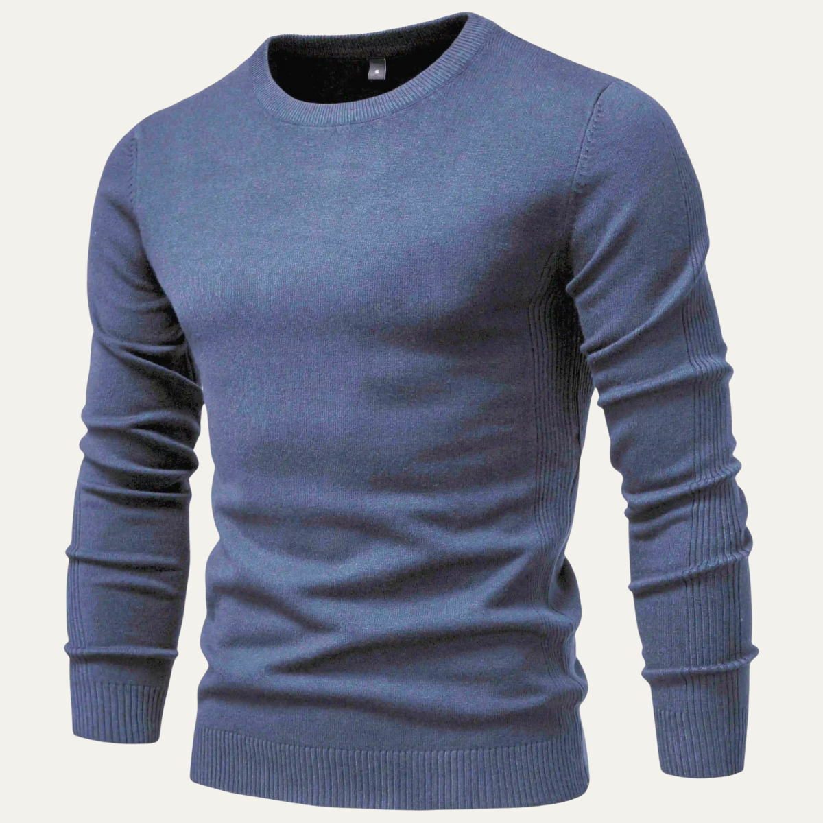 Warm Mens Crew Neck Knitted Winter Sweater