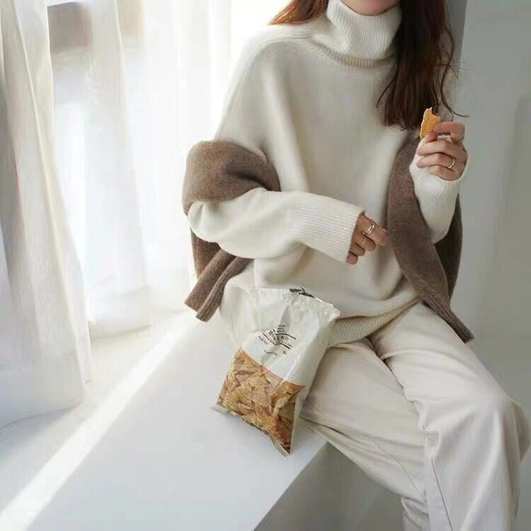 Casual turtleneck sweater