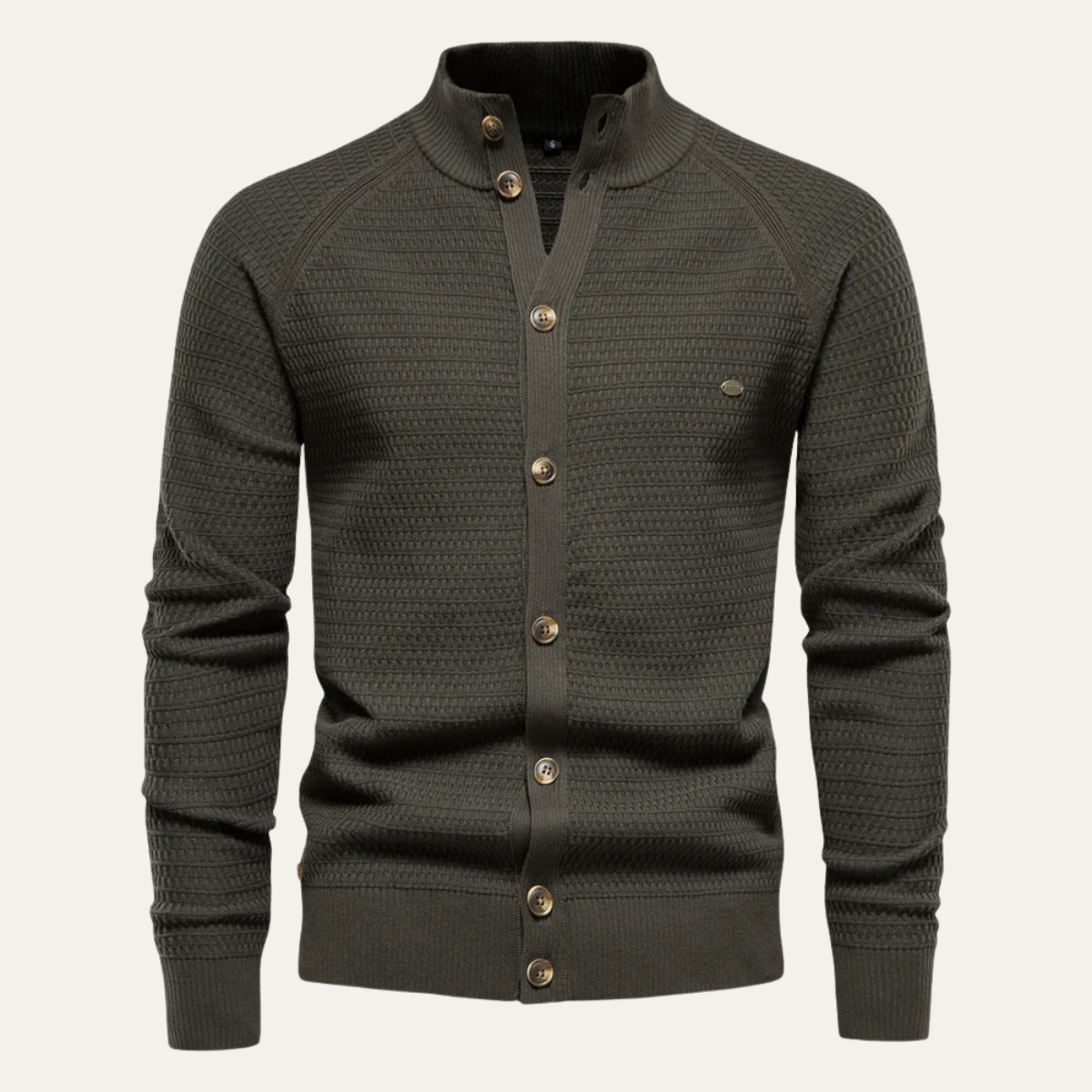 Warm Men's Knit Button Cardigan Sweater - Nocini