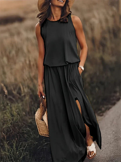 Women's simple maxi dress, Florentine style