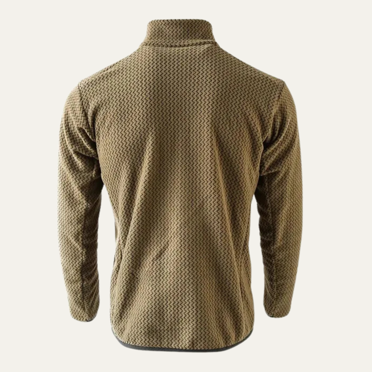 Warm Mens Waffle Fleece Half Zip Sweater