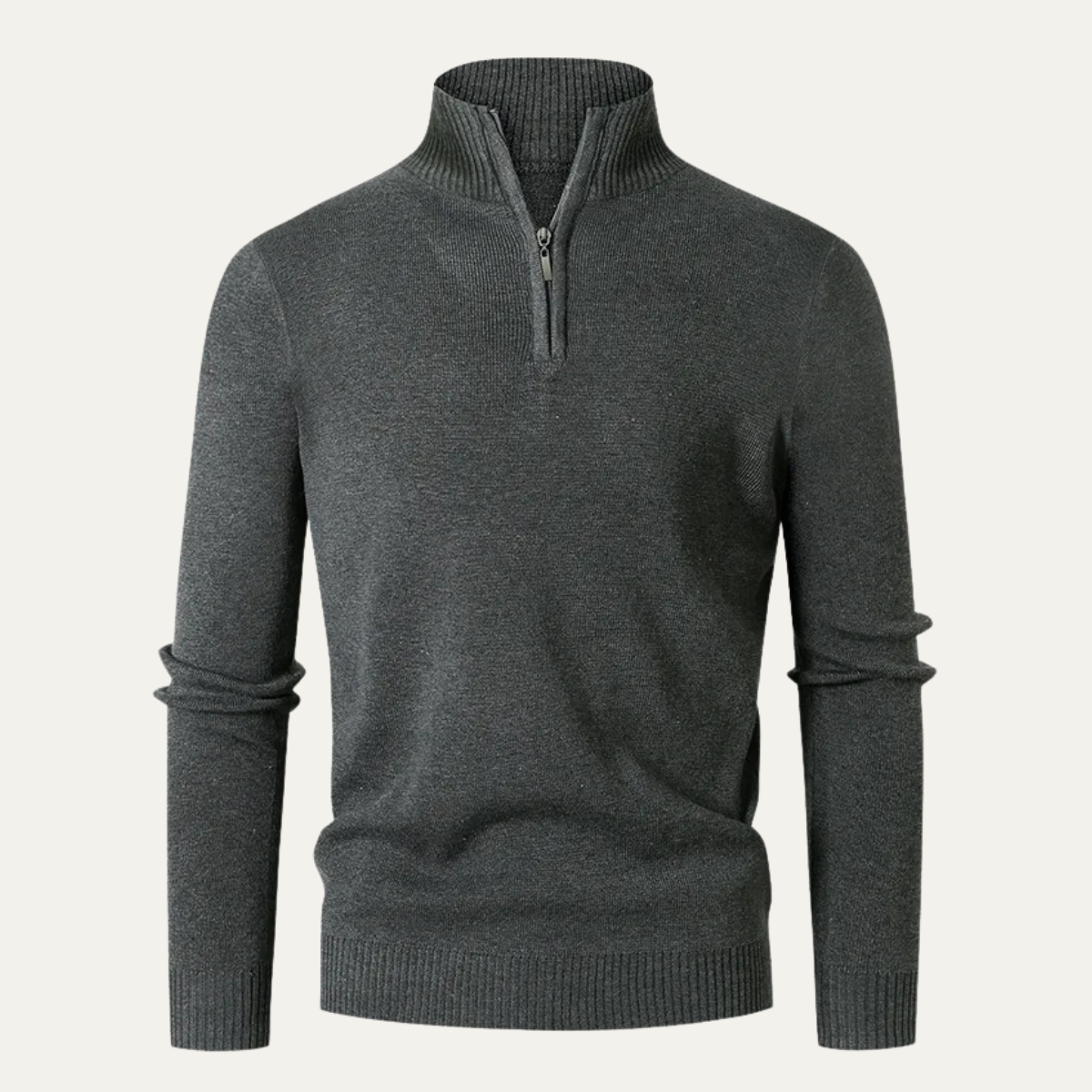 Warm Quarter Zip High Neck Men's Knit Sweater - Nocini