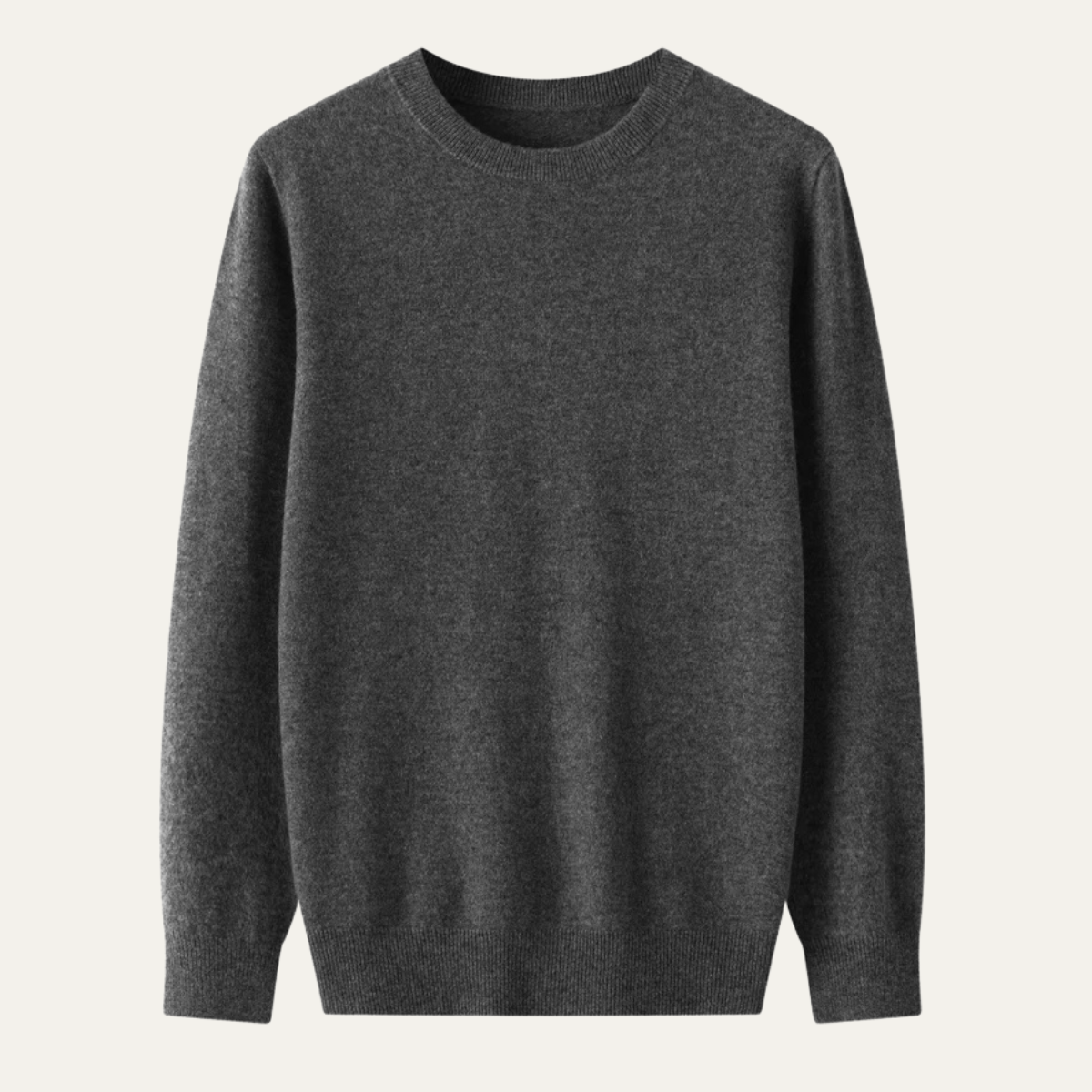 Warm Mens Merino Wool Crew Neck Sweater
