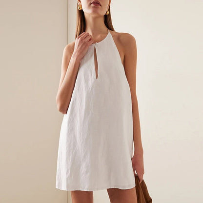 Carina | Airy summer dress for women with halter neckline