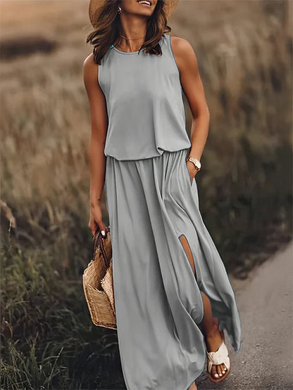 Women's simple maxi dress, Florentine style
