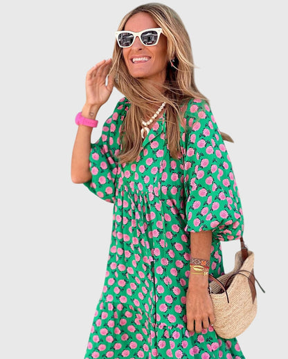 Bohemian Long Flowy Dress
