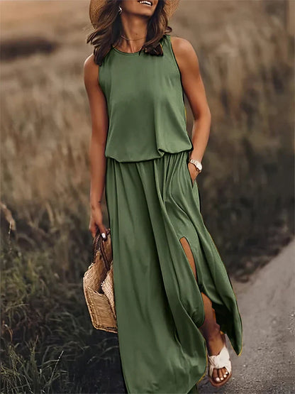 Women's simple maxi dress, Florentine style