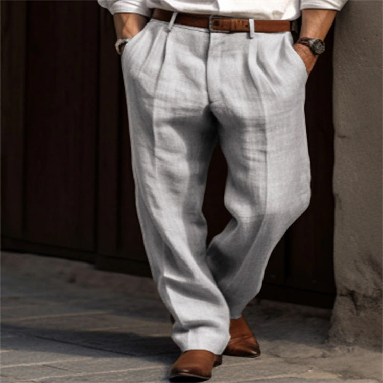 Breathable Summer Linen Trousers