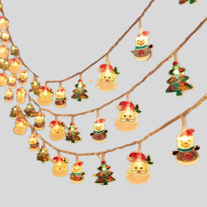 Festive Outdoor Snowman Fairy Lights