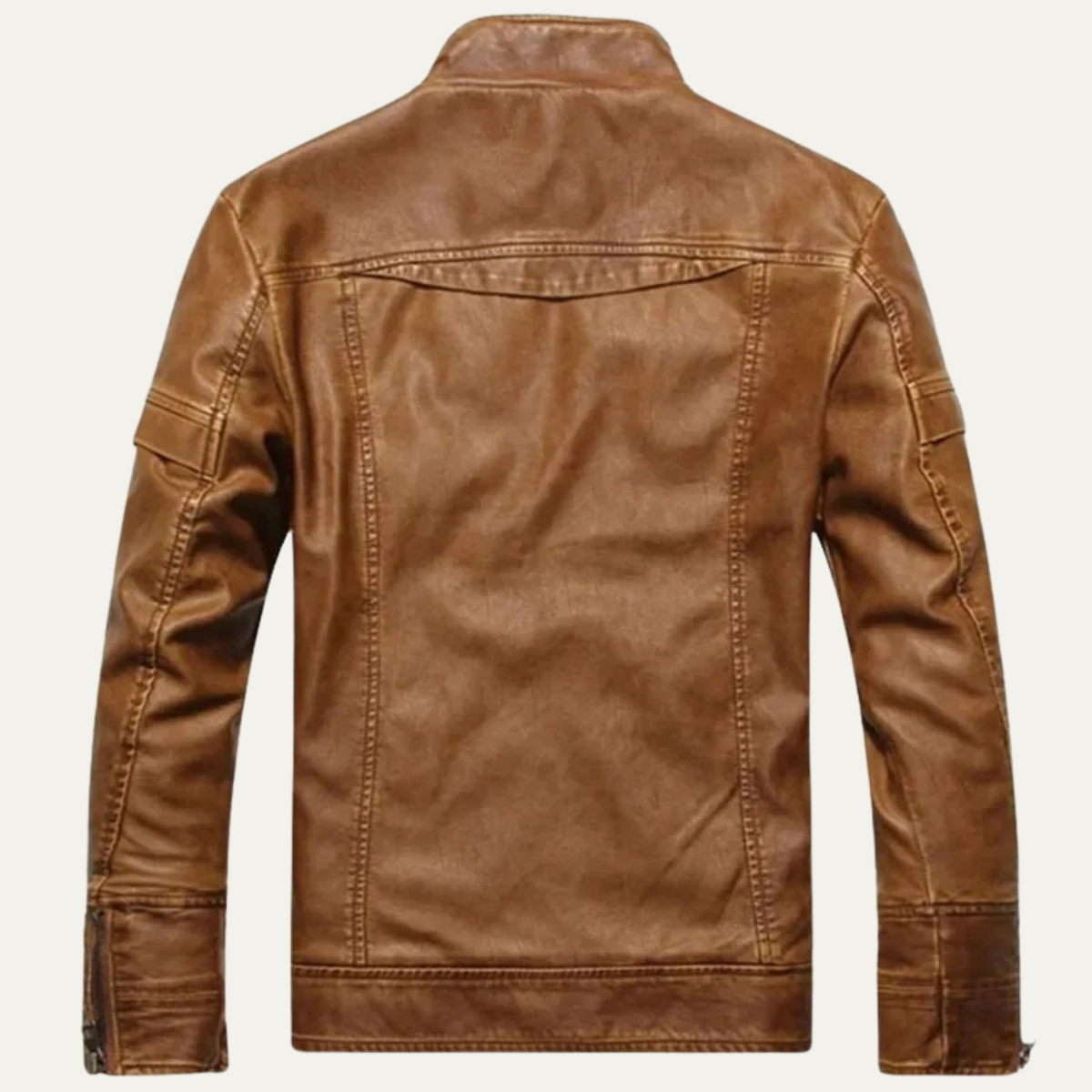Vintage Men's Leather Motorcycle Jacket