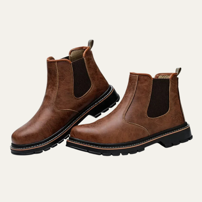Waterproof Steel Toe Men's Work Slip On Boots