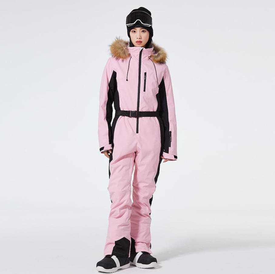 Women's Winter One-piece Ski Suit | With Hood