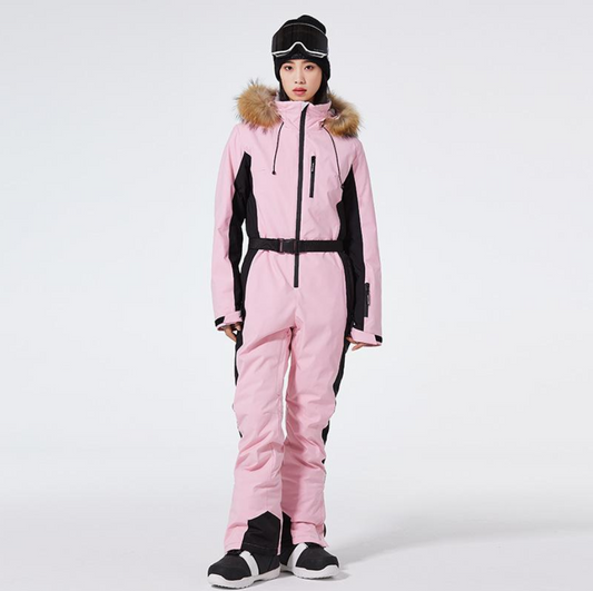 Women's Winter One-piece Ski Suit | With Hood