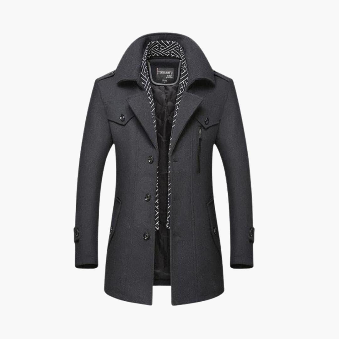 Warm and Stylish Mens Wool Winter Coat - Olytrend