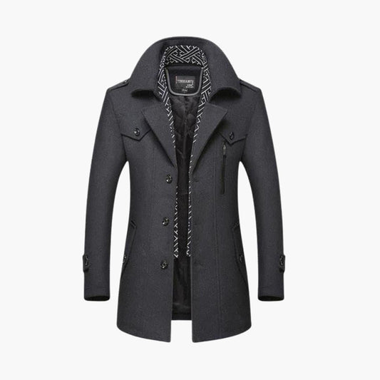 Warm and Stylish Mens Wool Winter Coat - Olytrend