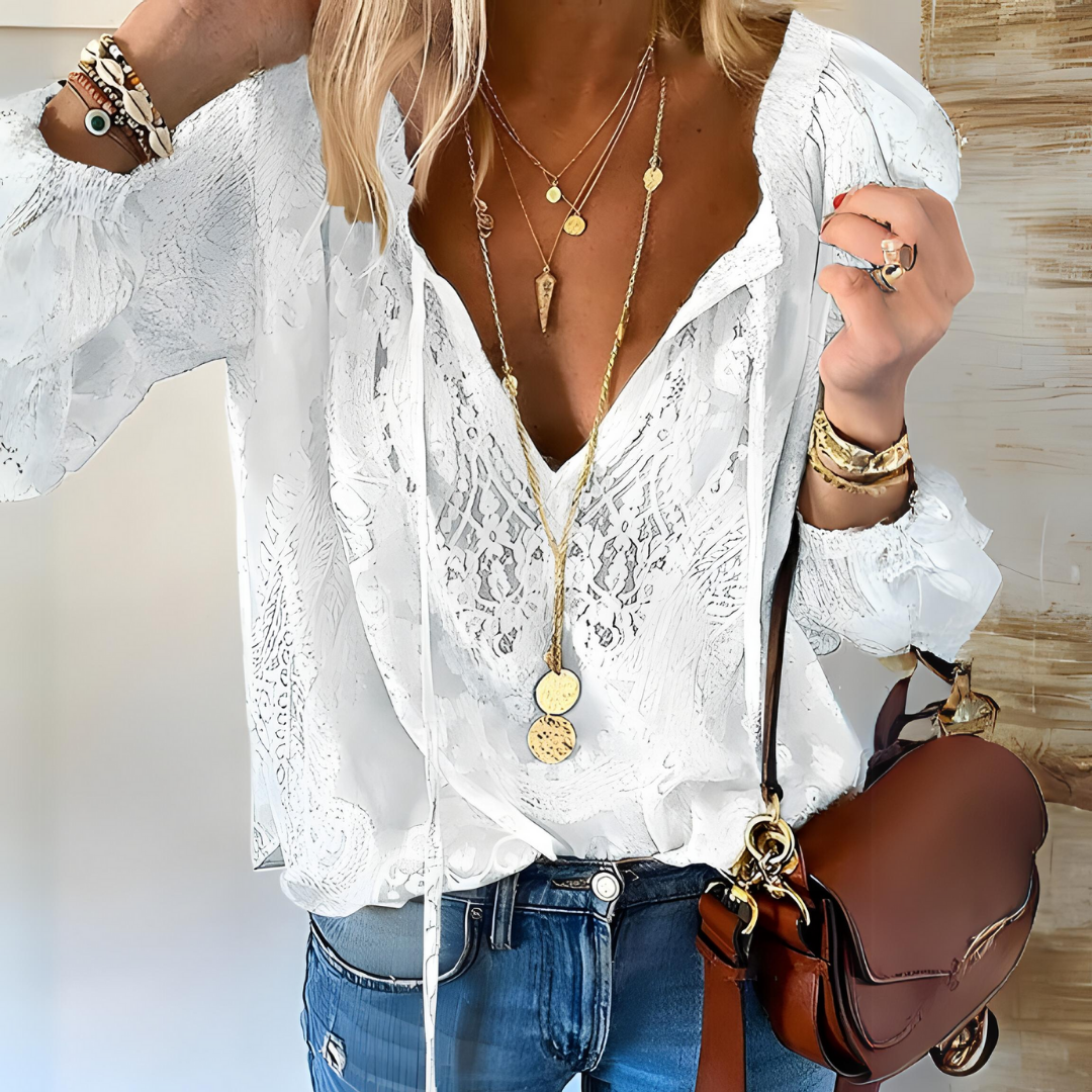 Adelina | Stylish Lace Blouse for Women