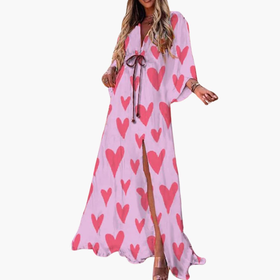 Vibrant Floral Maxi Dress for Women