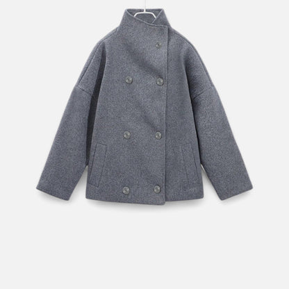 Ancient World | Women's Short Coat High Collar Chic