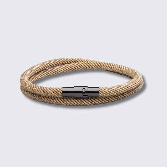 Ara - Magnetic bracelet in Milan cord - Brown edition
