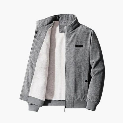 Warm Ribbed Winter Coat for Men - Olytrend