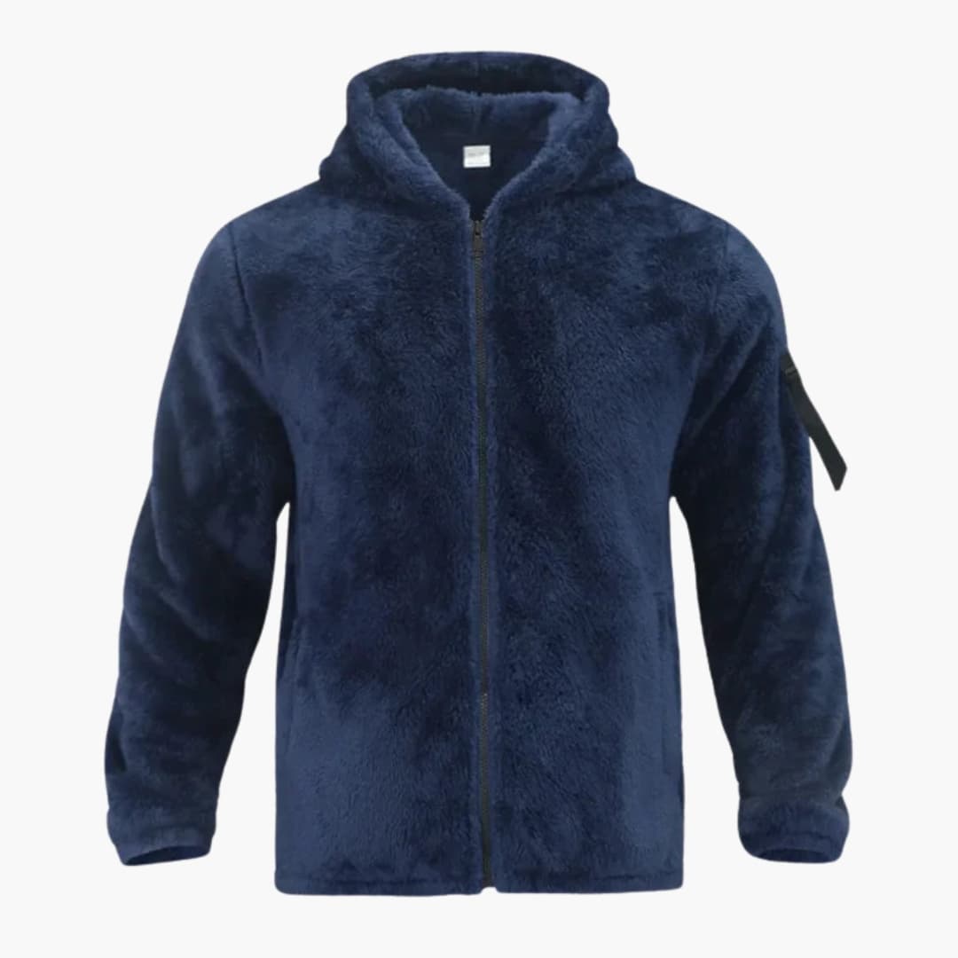 Warm Hooded Zip Up Mens Jacket