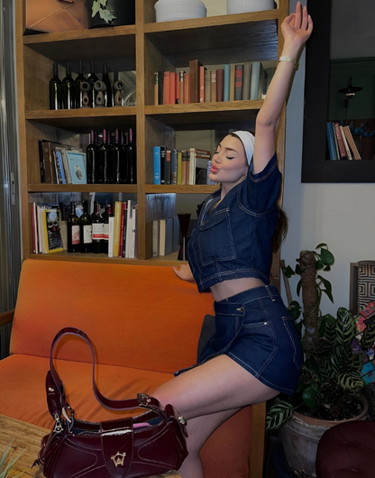 Casual Blue Jeans Outfit Set