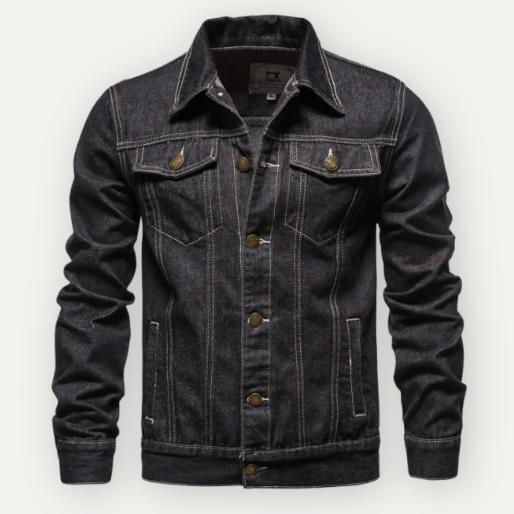 Casual Blue Jeans Trucker Jacket for Men - Olytrend