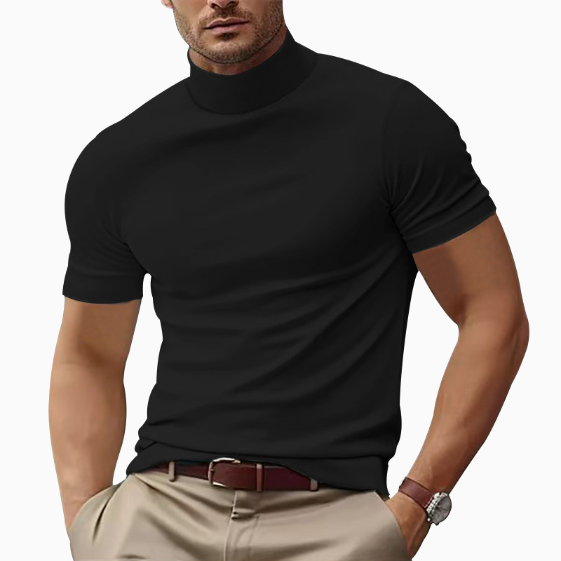 Alvi | Trendy Roll Neck T-Shirt for Men