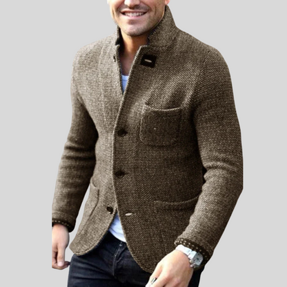 Warm Winter Men's Down Blazer Coat
