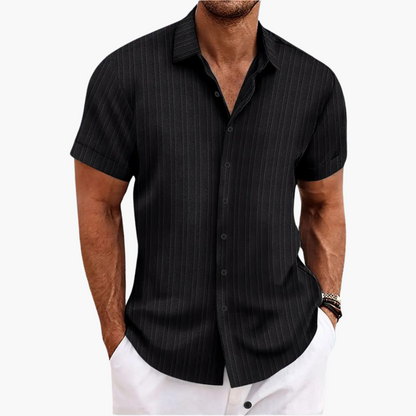 Casual Summer Striped Button Down Shirt
