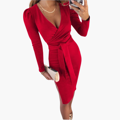Casual V Neck Summer Dress with Adjustable Straps