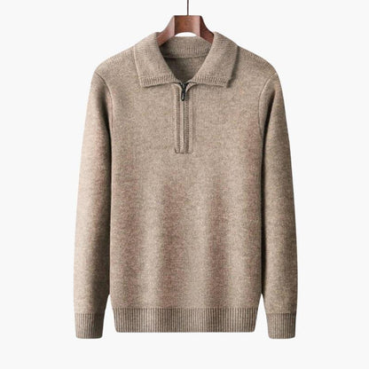 Women's Soft Knit Half-Zip Winter Sweater