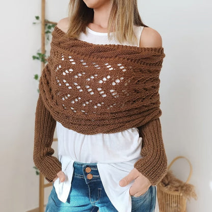 Bohemian knit bath towel for women