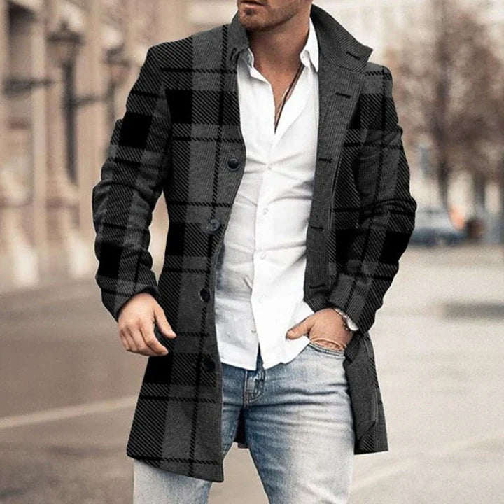 Andrew | Long Coat for Men — Modern Elegance & Urban Style