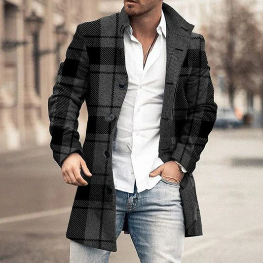 Andrew | Long Coat for Men — Modern Elegance & Urban Style