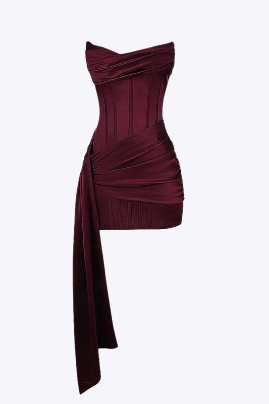 Brooklyn - Satin Sleeveless Elegance Mini Dress for Women