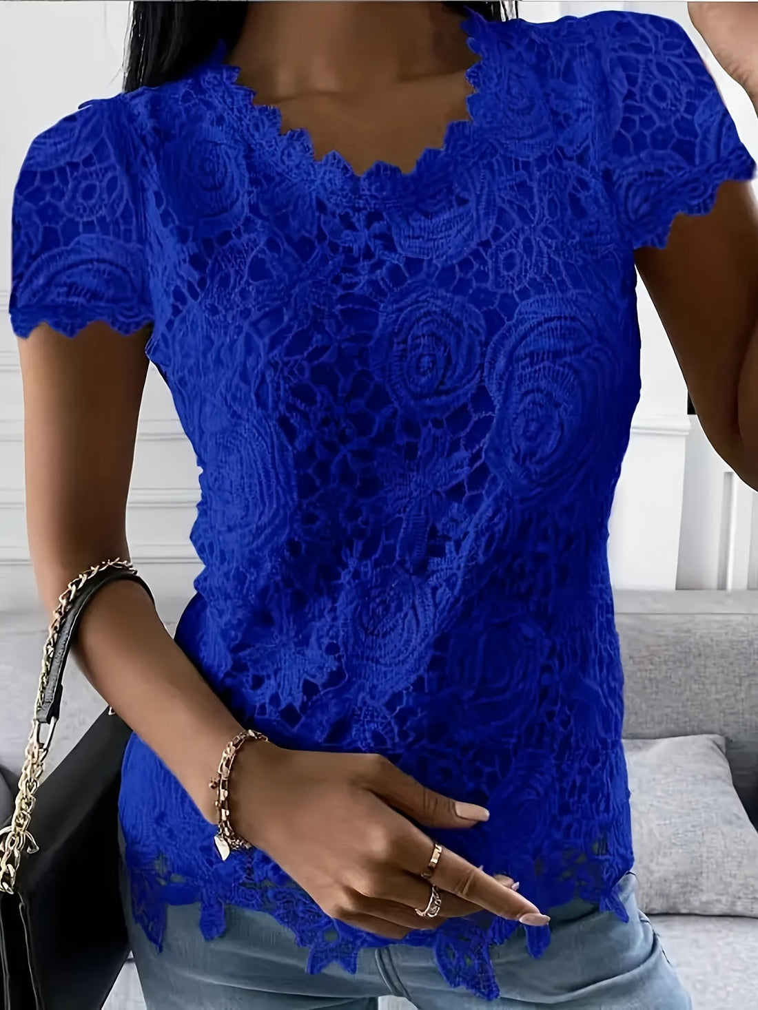 Amelie White Lace Blouse