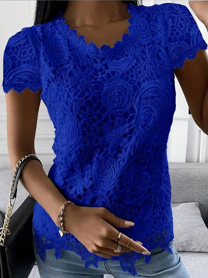 Amelie White Lace Blouse