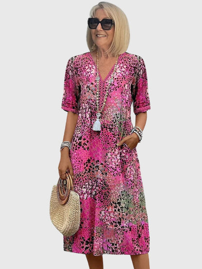 Beautiful Floral Knee Length Dress
