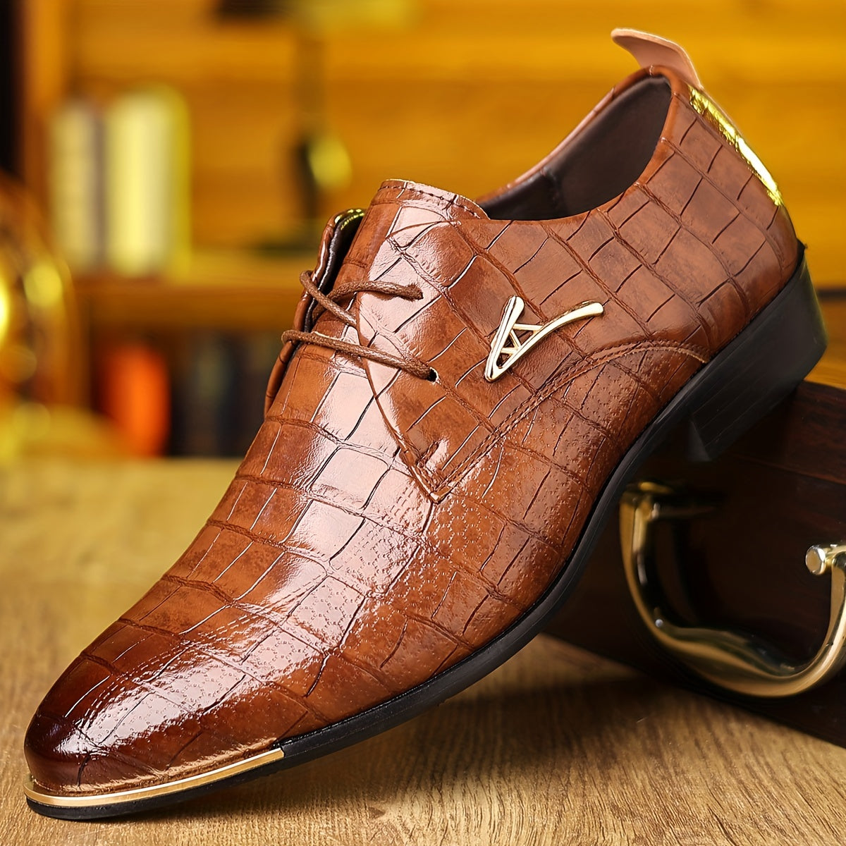 Brooks - Men's Timeless Leather Lace-up Dress Shoes