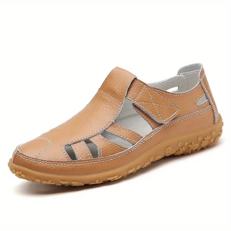 Casual summer leather sandals for women