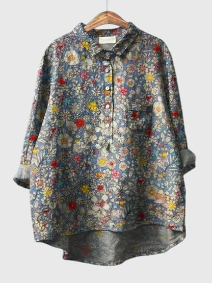 Women's Pretty Flower Pattern Top