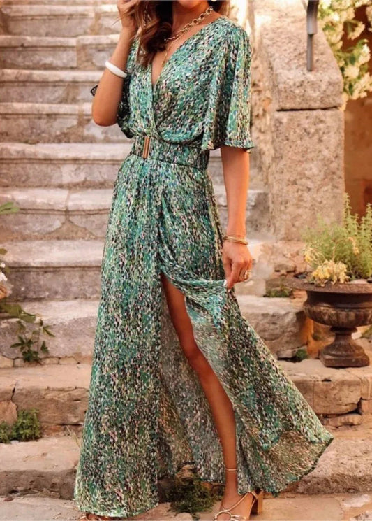 Petronille | Long Floral Dress – Light Elegance and Romantic Spirit