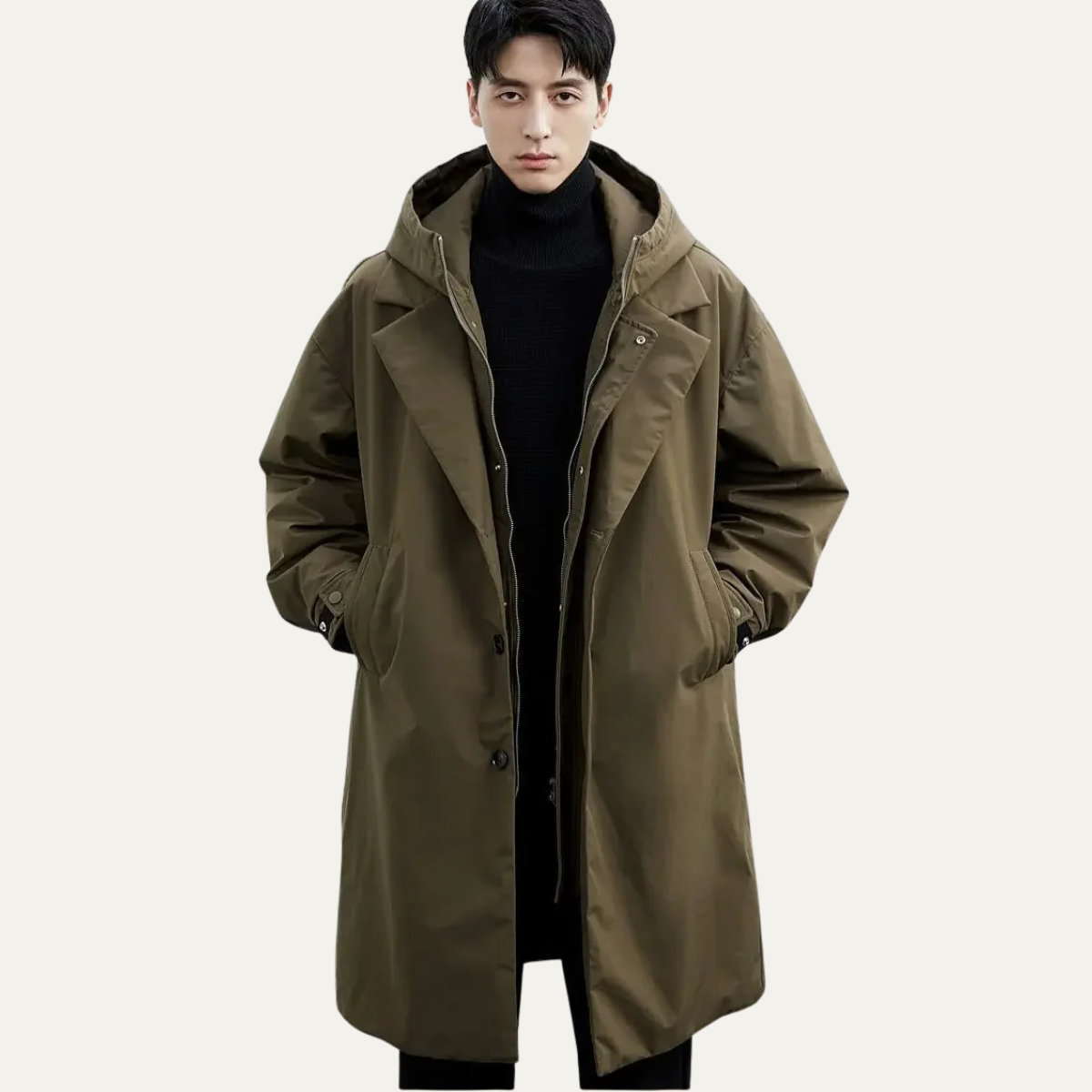 Waterproof Mens Insulated Long Parka Jacket