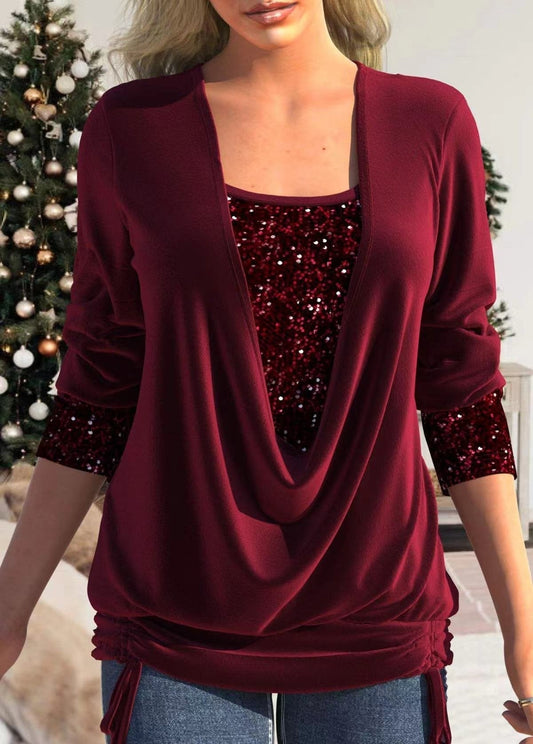 Beatrix | Elegant Blouse for Women with Sequins and Glitter