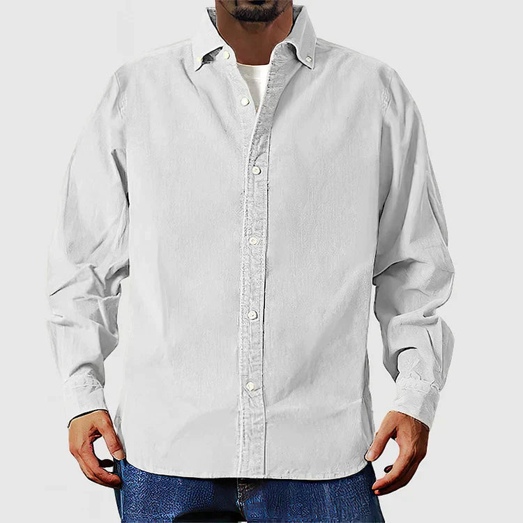 Beige Corduroy Overshirt by Vox