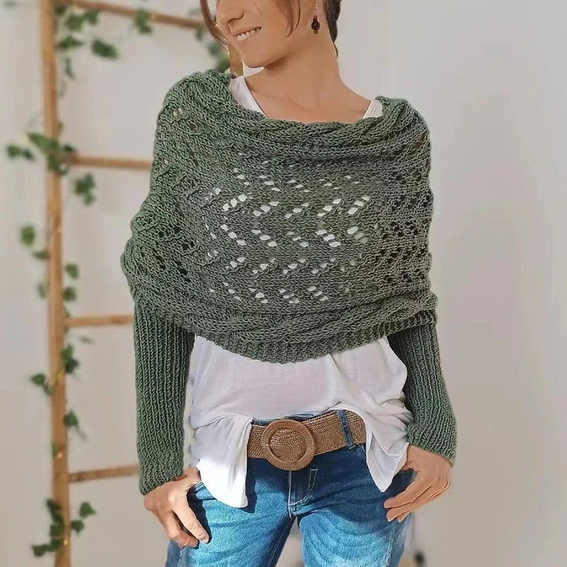 Bohemian knit bath towel for women